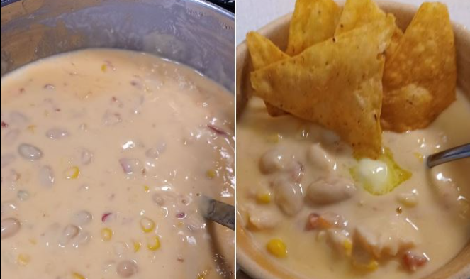 White chicken chili. This is delicious