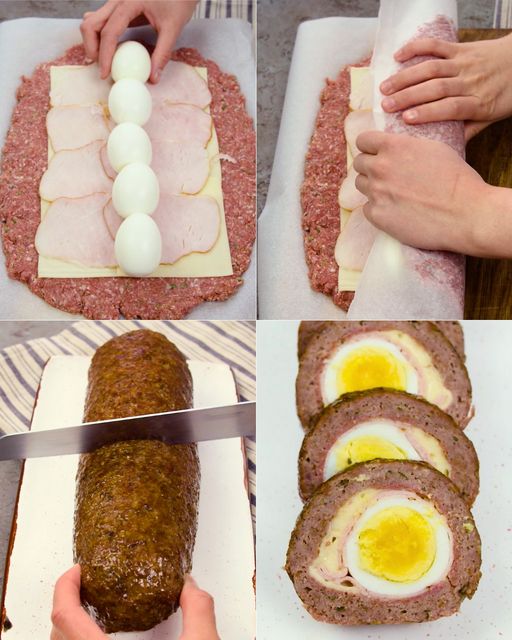 Easter meatloaf: the recipe for the second course with tasty and spectacular boiled eggs