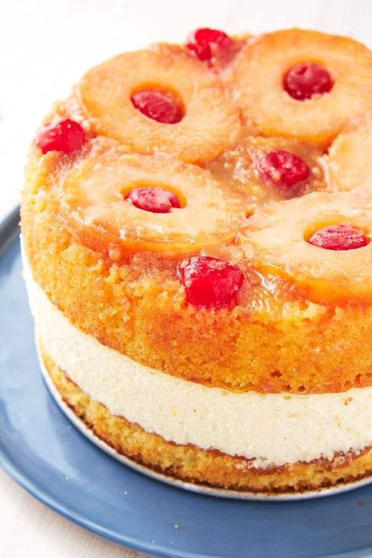 Pineapple Upside-Down Cheesecake Bliss