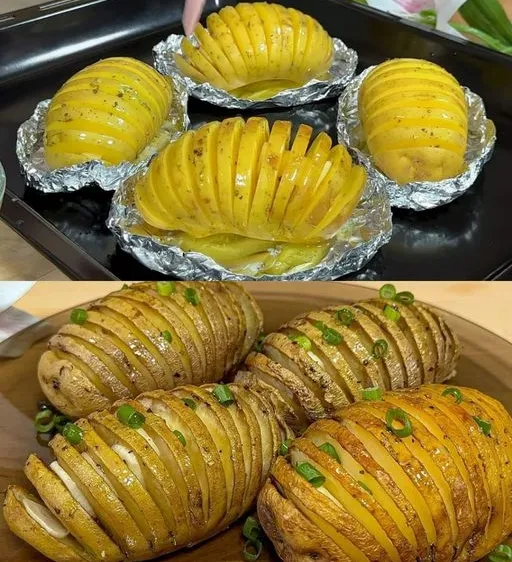 Garlic and Herb Baked Potatoes