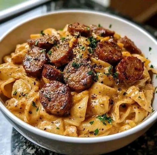 Smoked Sausage Cajun Alfredo