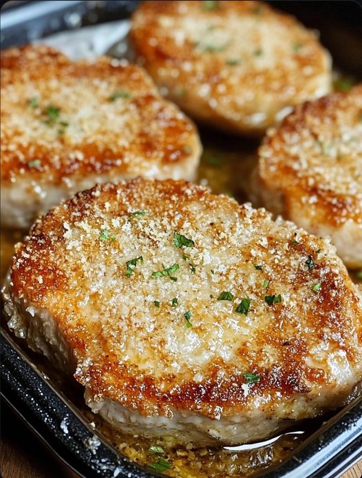 Parmesan Baked Pork Chops Recipe