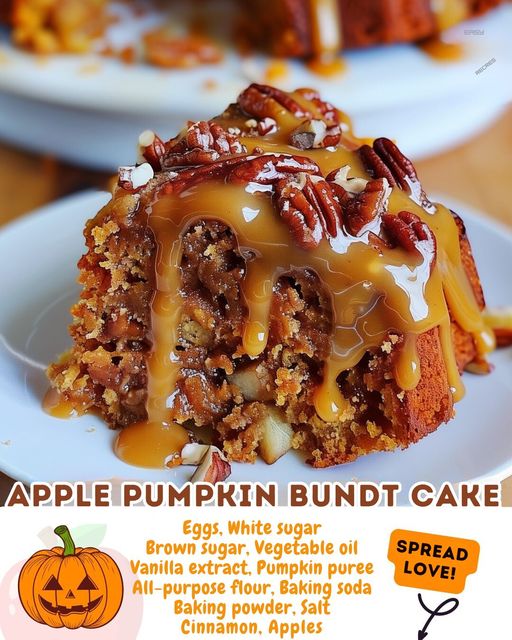 Apple Pumpkin Bundt Cake