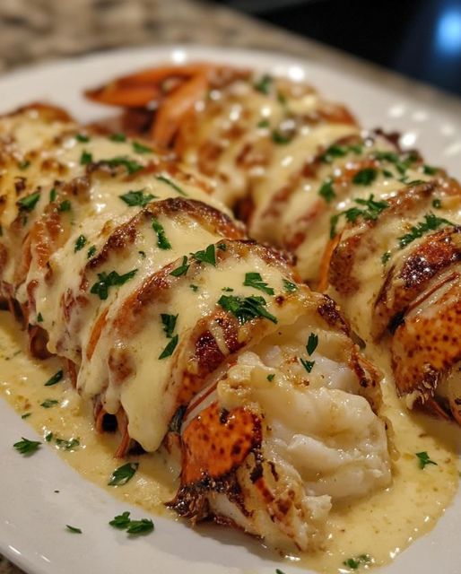 Creamy Garlic Butter Lobster Tails