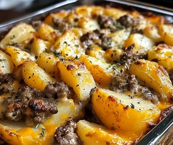 Farmhouse Hamburger and Potato Bake