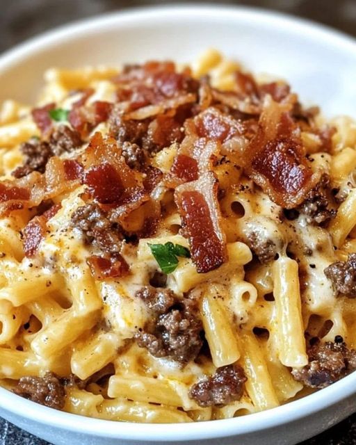 Loaded Bacon Cheeseburger Pasta